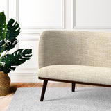 Sofa in a beige tweed style fabric for upholstery use