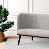 Sofa in a blue tweed style fabric for upholstery use