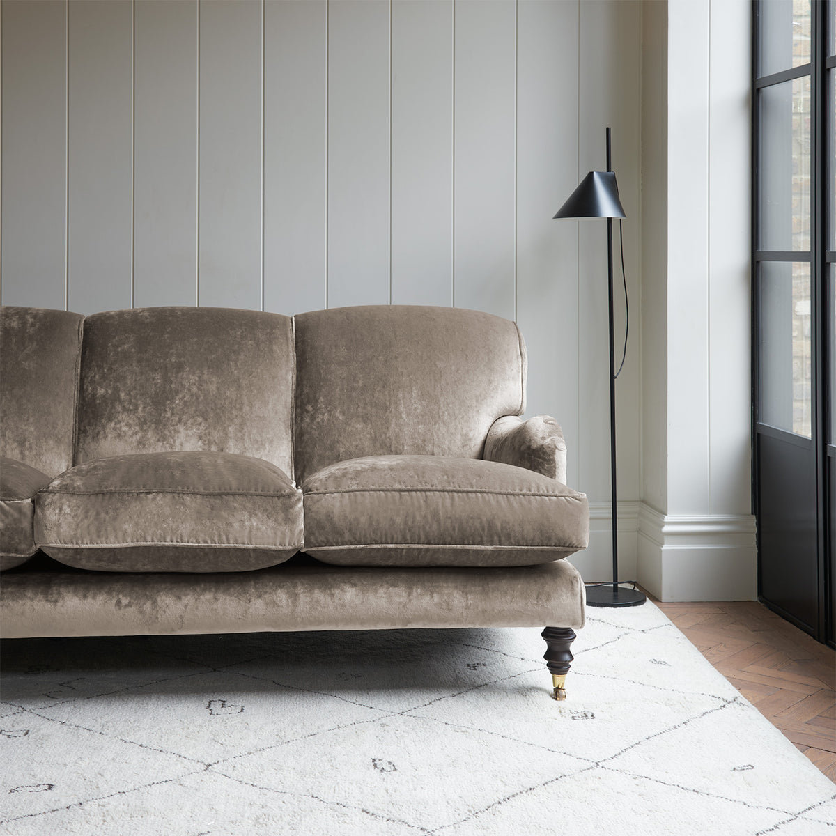 Zinc deals velvet sofa