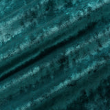 Luxury teal crushed velvet fabric with stain resistant finish for curtains and upholstery