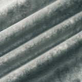 Luxury blue crushed velvet fabric with stain resistant finish for curtains and upholstery