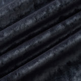 Luxury blue crushed velvet fabric with stain resistant finish for curtains and upholstery