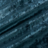 Luxury blue crushed velvet fabric with stain resistant finish for curtains and upholstery