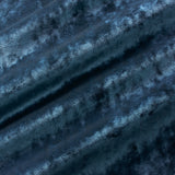 Luxury blue crushed velvet fabric with stain resistant finish for curtains and upholstery