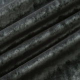 Luxury grey crushed velvet fabric with stain resistant finish for curtains and upholstery