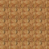 Brown velvet fabric with a vintage kilim inspired design and stain resistant finish