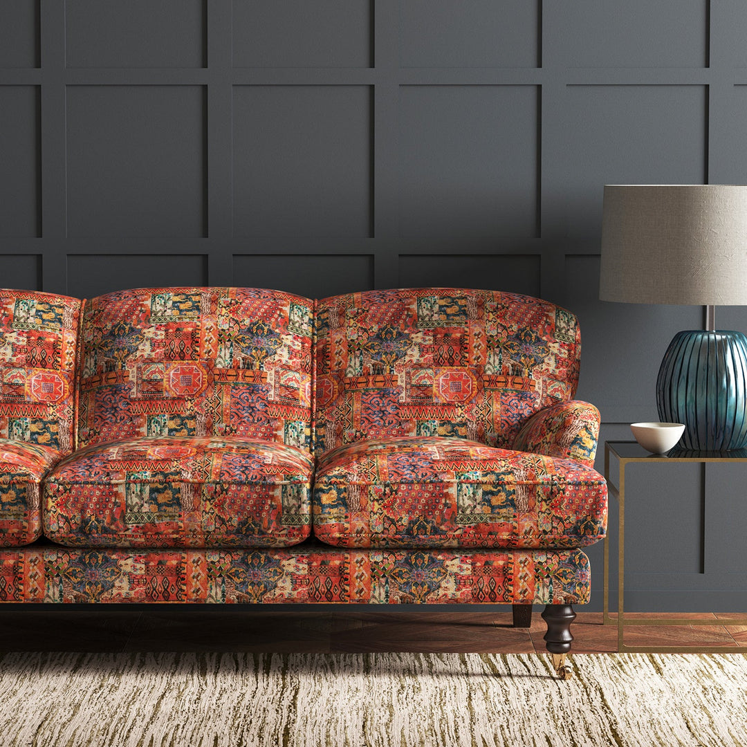 Fez - Paprika | Printed Velvet Fabric | Linwood