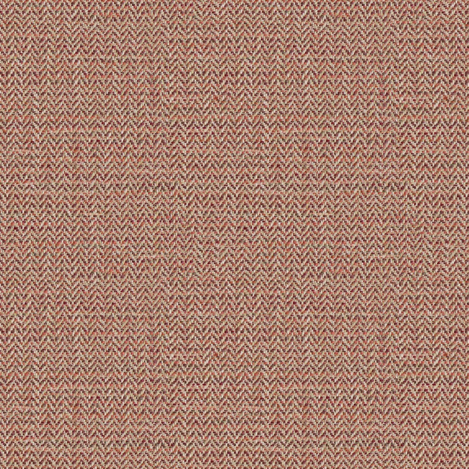 Sample of a woven fabric in a herringbone design in Ember