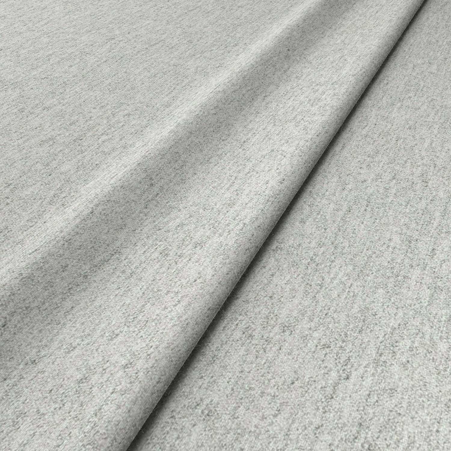 Sample of a white woven fabric in recycled wool.