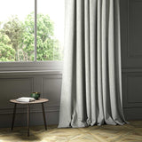 A white woven fabric shown as a curtain.
