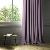 A curtain woven fabric shown as a curtain.