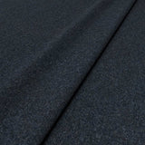 Sample of a blue woven fabric in recycled wool.