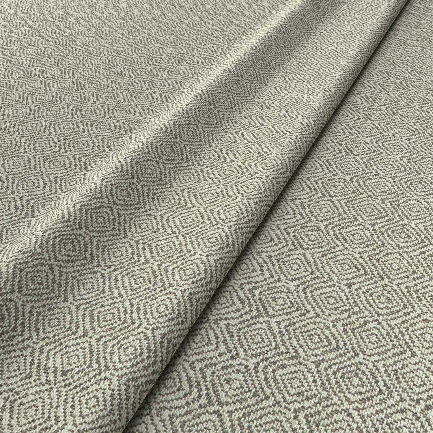 Fabric swatch of a grey woven fabric for upholstery