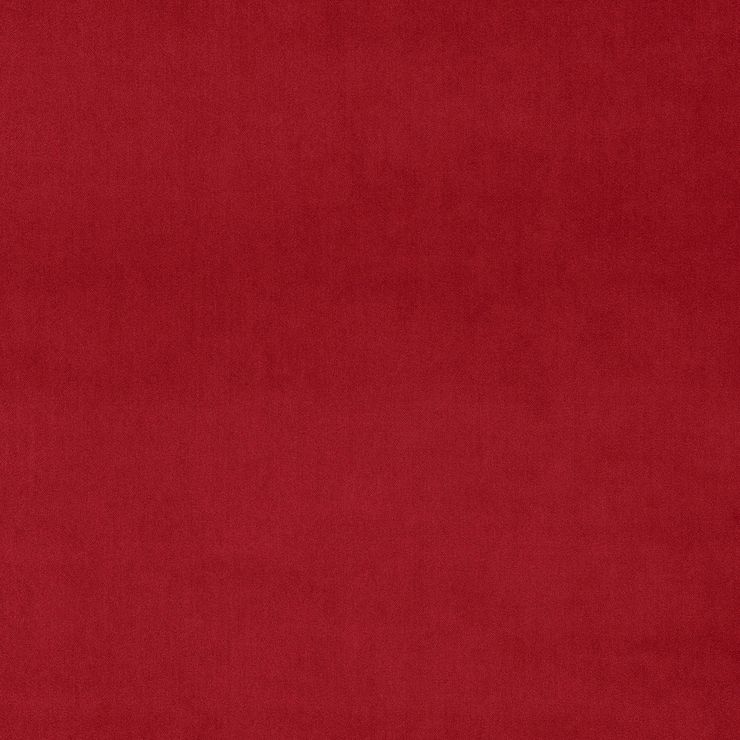 Fabric swatch of a red eco plain velvet – suitable for use as a velvet upholstery fabric or velvet curtains