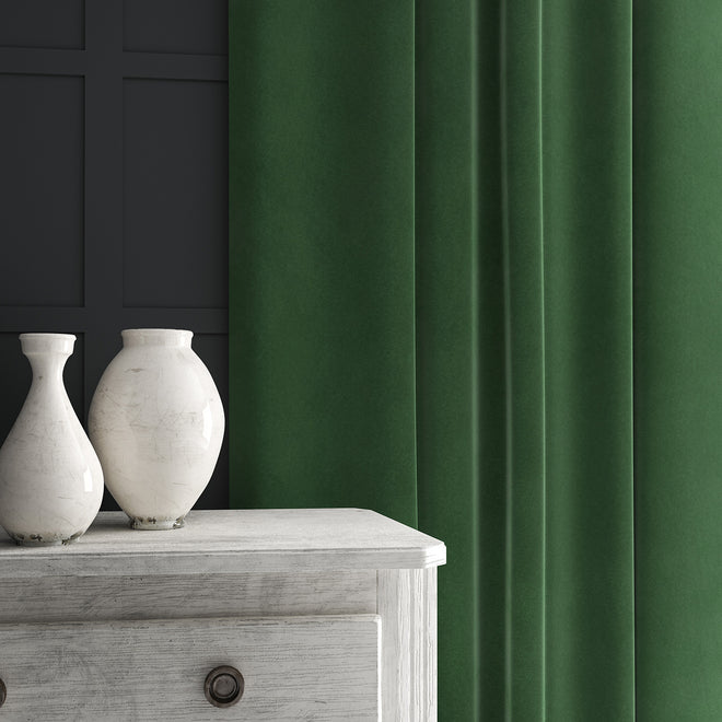 Designer Velvet Upholstery Fabric - Soft Leaf Green