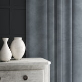 Grey eco velvet curtain