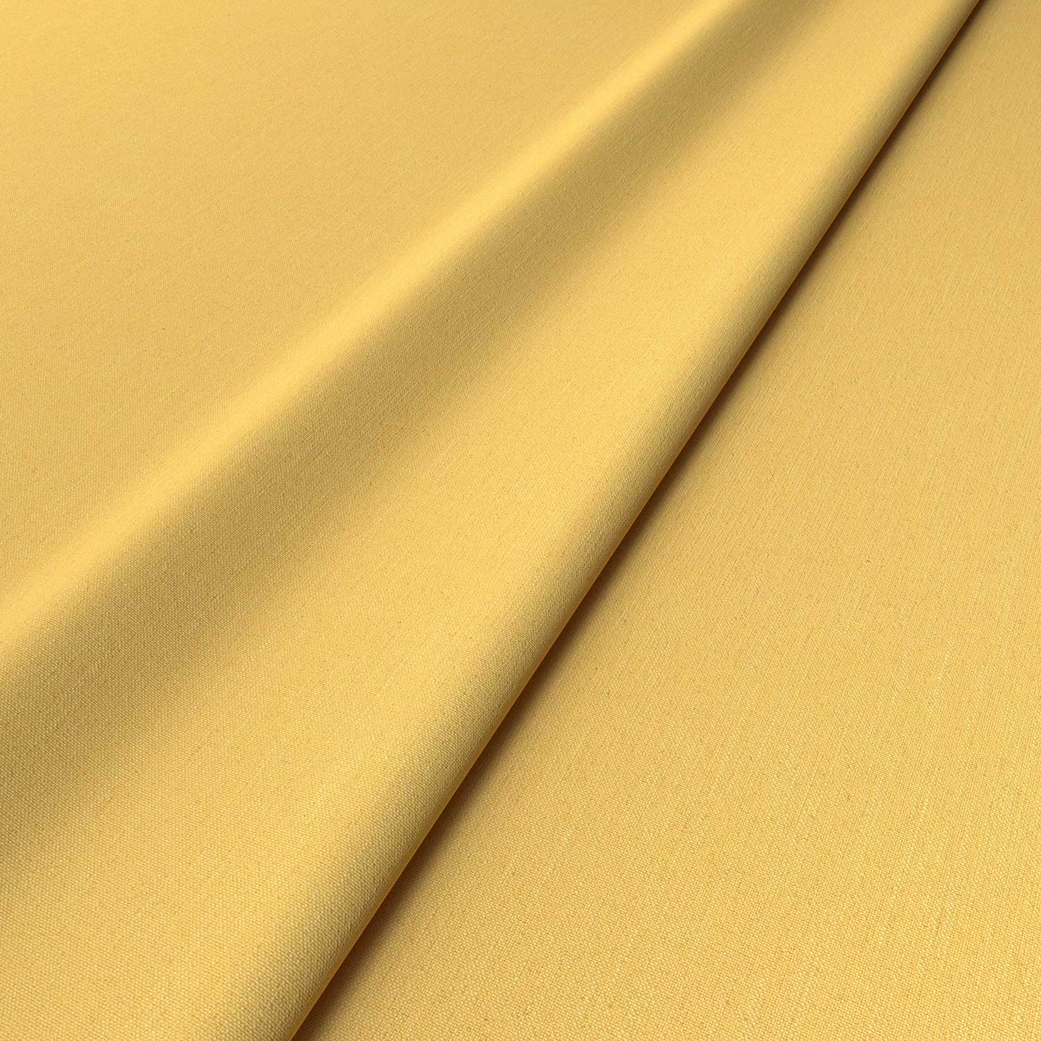 Sample of a yellow woven fabric.