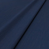 Sample of a blue woven fabric.