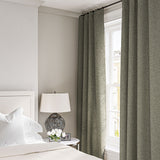 Curtain in a boucle fabric in Hemp