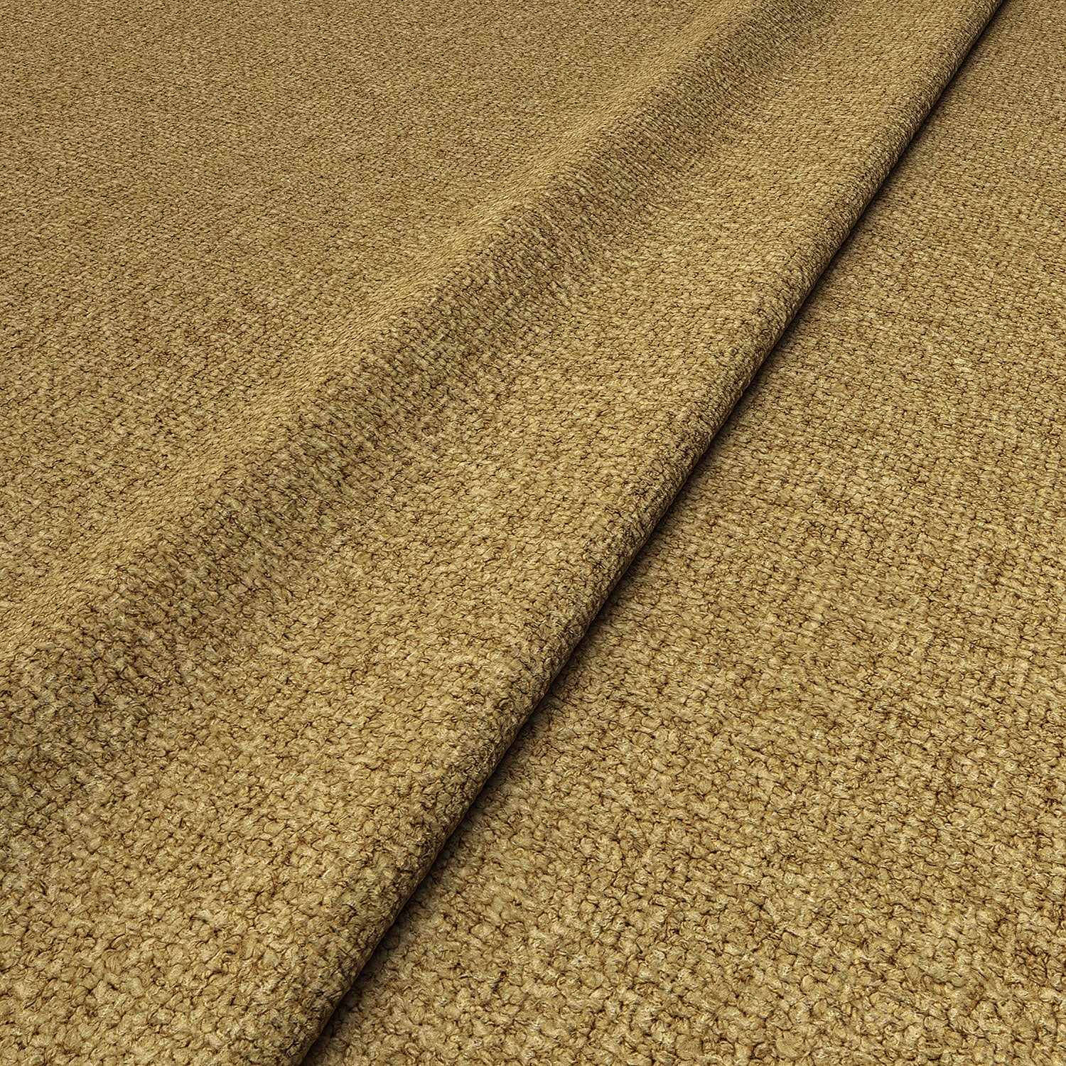 Sample of a boucle fabric in Amber 
