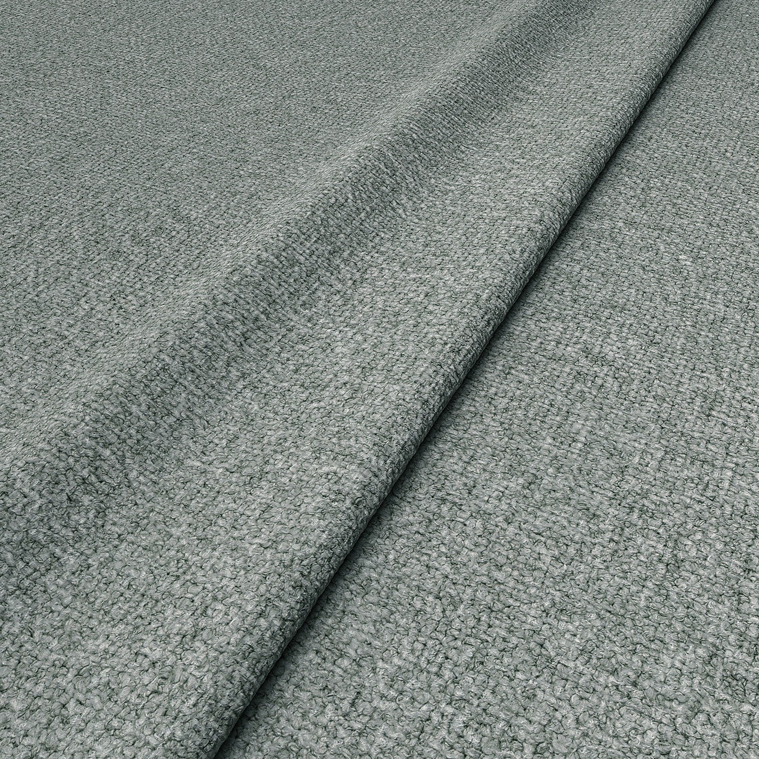 Sample of a boucle fabric in Blue Stone