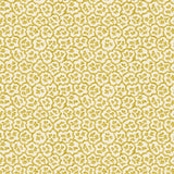 Printed linen fabric sample – a handy block print pattern in yellow and cream 