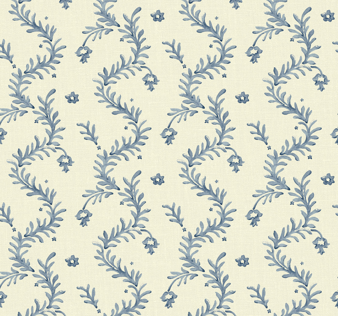 Magic Lantern – Sea Holly | Linen Fabric | Linwood