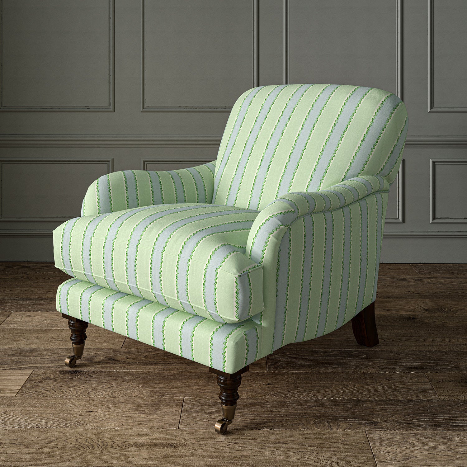 Painterly stripe accent hot sale chair