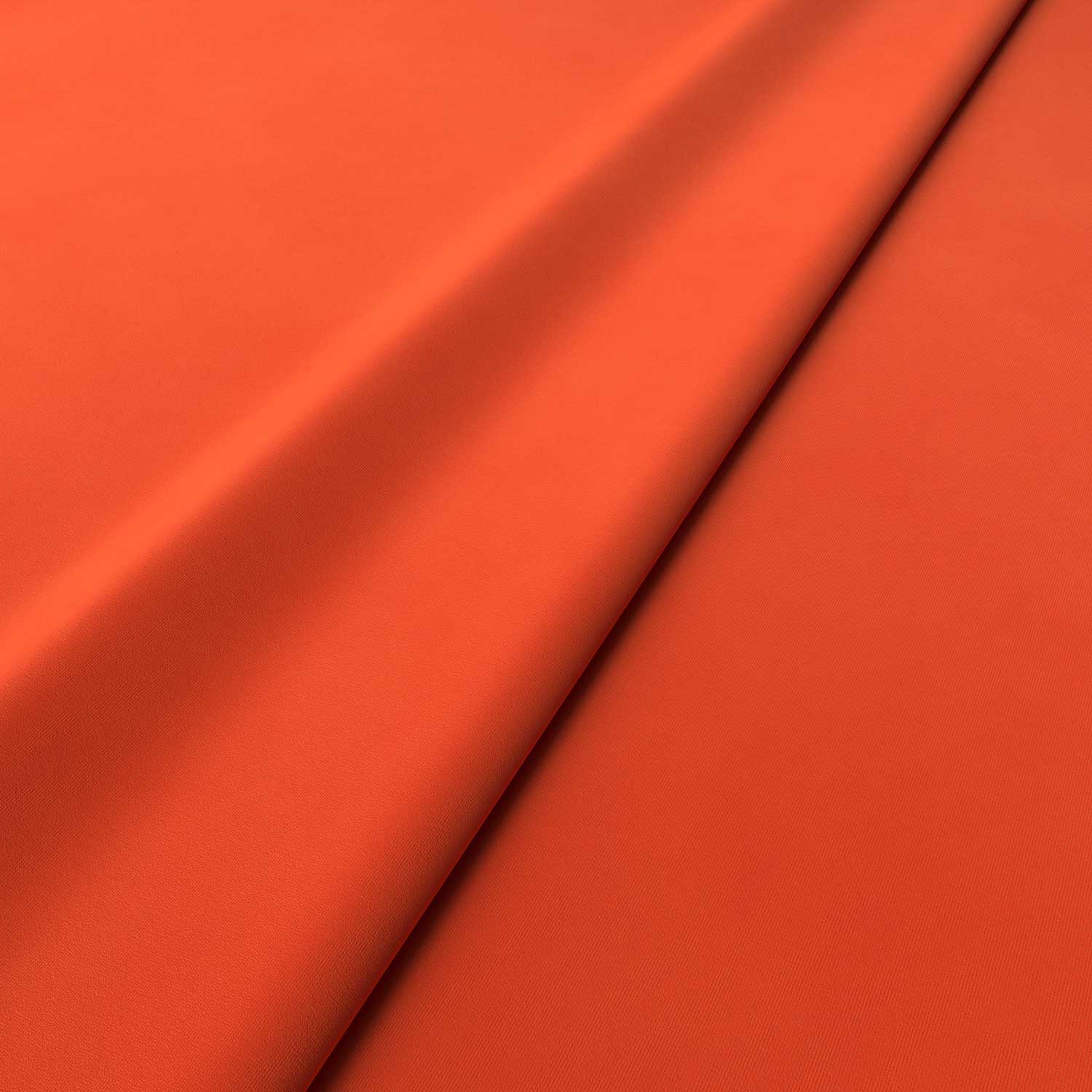 Fabric swatch of a orange velvet upholstery fabric