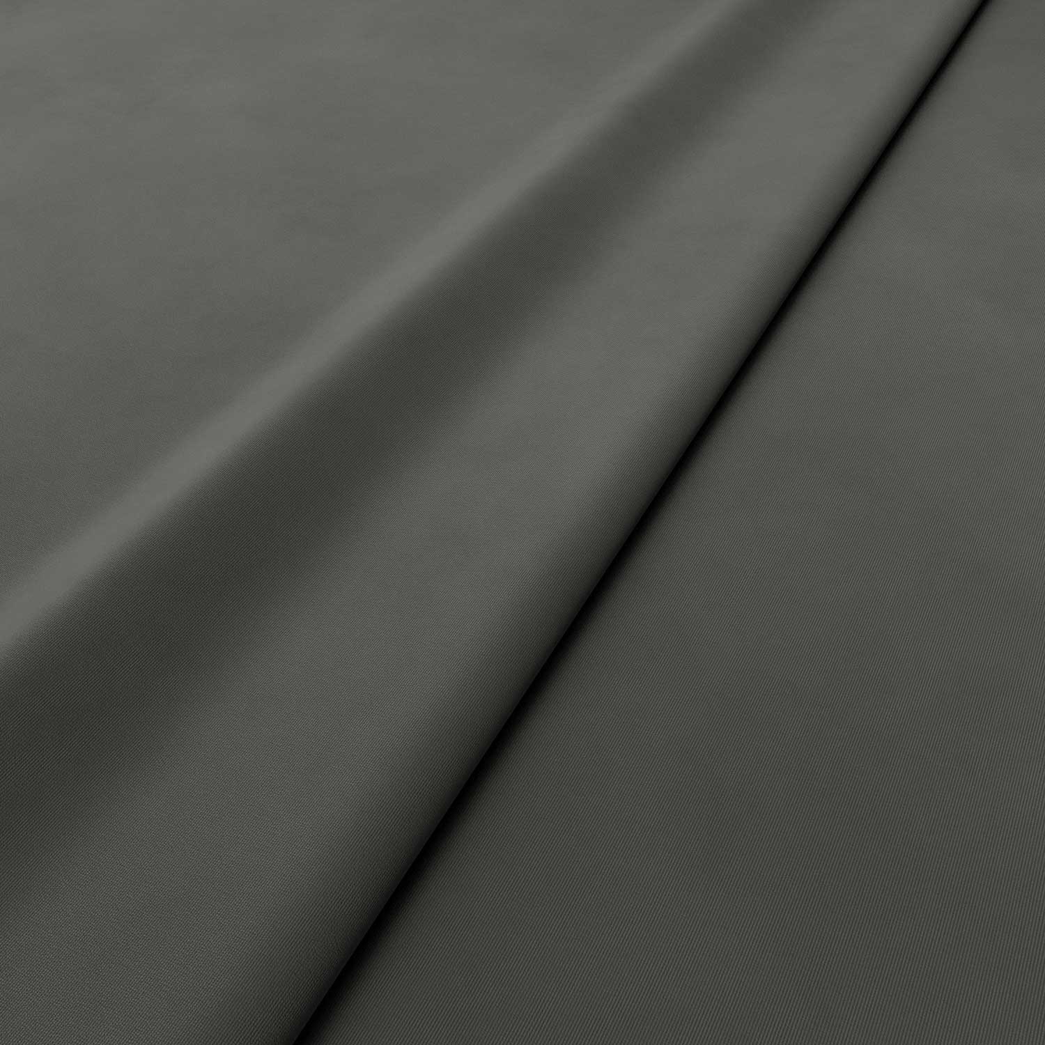 Fabric swatch of a grey velvet upholstery fabric