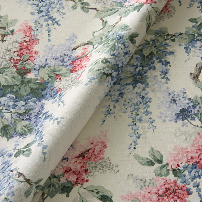 Vita – Pink Blue, Curtain Fabric UK