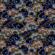 Inspired by a Japanese kimono, this designer wallpaper features an enchanting pattern of large abstract clouds.