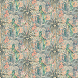 Sample of a tropical wallpaper in blue.