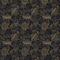 Sample of a printed velvet fabric showcasing an archival document, circa 1700s, this stylised floral is lavish, graceful, and timeless in blue