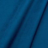 Fabric swatch of a plain stain resistant velvet upholstery fabric in a royal blue colour