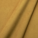 Fabric swatch of a plain stain resistant velvet upholstery fabric in a yellow colour